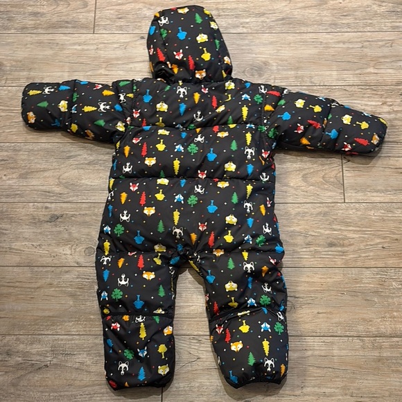 Columbia Kids' Black Snowsuit with Colorful Print Size 24 Months - Picture 2 of 4